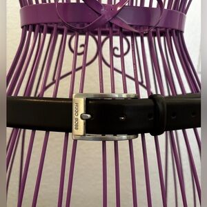 Dark Brown Leather Belt